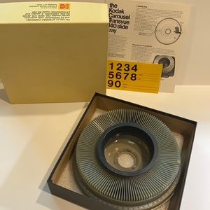 Kodak Carousel Transvue 140 slide tray Vintage Photography Storage